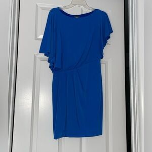 Vince Camuto Royal Blue Asymmetrical Mini Dress XS
